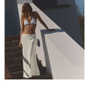 Zara Satin Effect Maxi Skirt